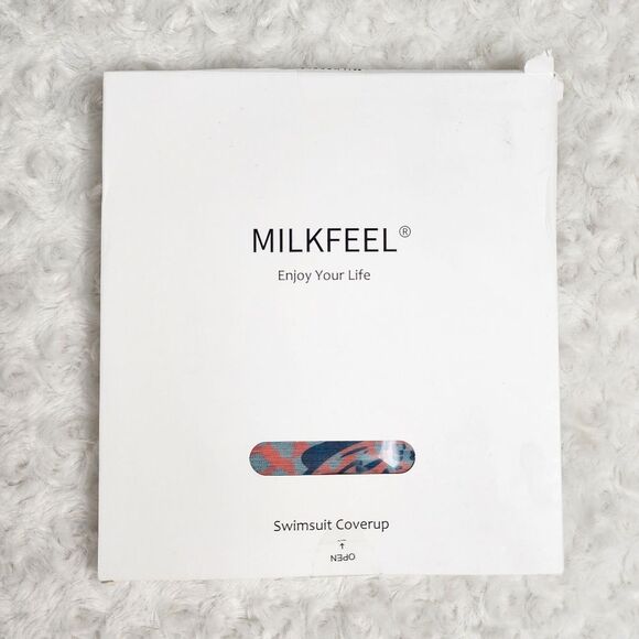 Milkfeel Floral Sarong Swimsuit Coverup Blue Pink Size OS - Picture 2 of 8